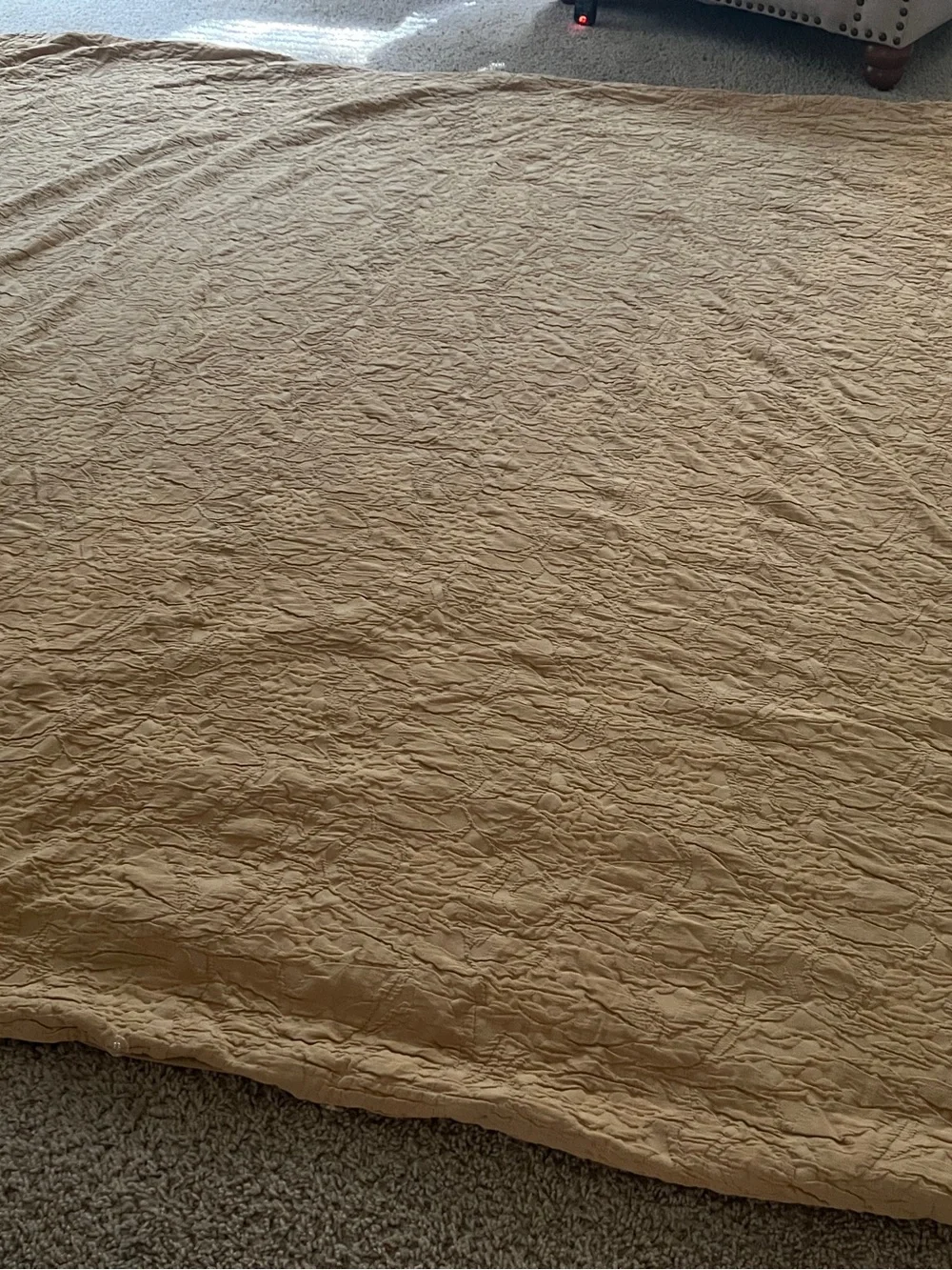 Pottery Barn Mustard Yellow Quilted Duvet Cover